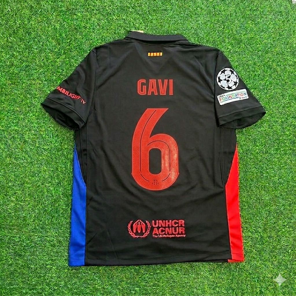 Gavi #6 Barcelona Football Jersey