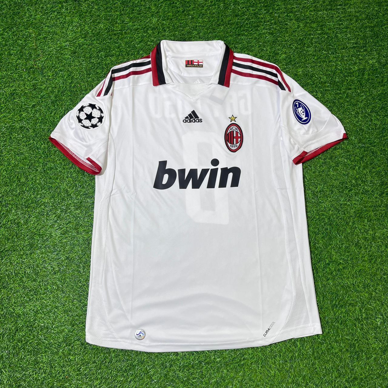 Gennaro Gattuso Milan 2009 2010 Season White Retro Football Jersey