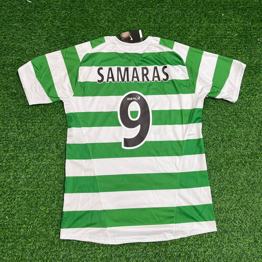 Georgios Samaras Celtic Retro Football Jersey Kit