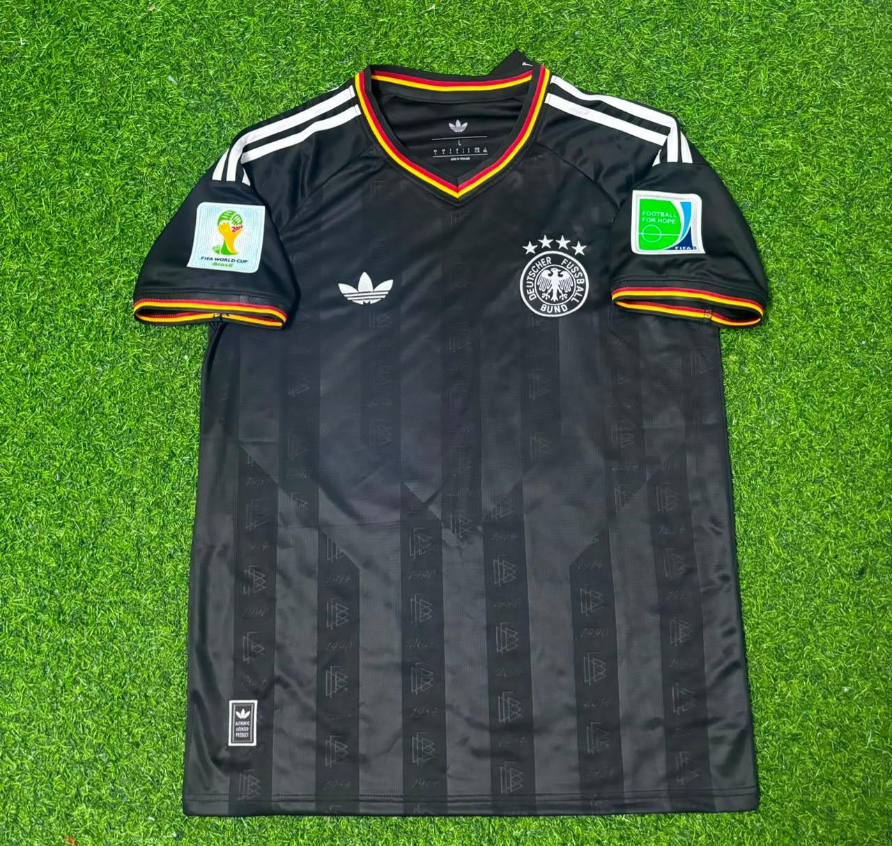 Germany World Cup 2014 Jerome Boateng Special Edition Black Retro Football Jersey