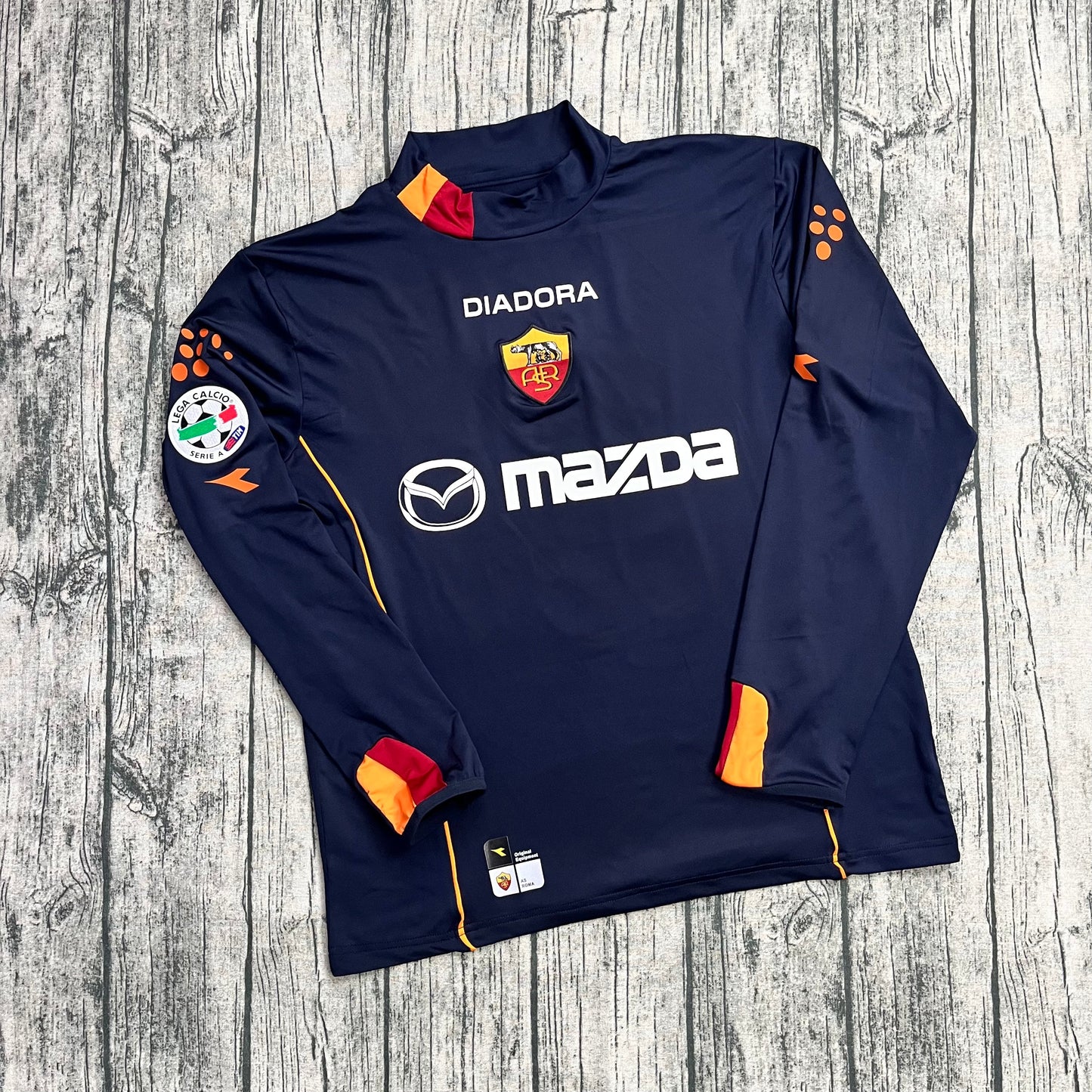 Francesco Totti 10 - Roma 2003 - 04 Long Sleeve Retro Football Jersey Kit