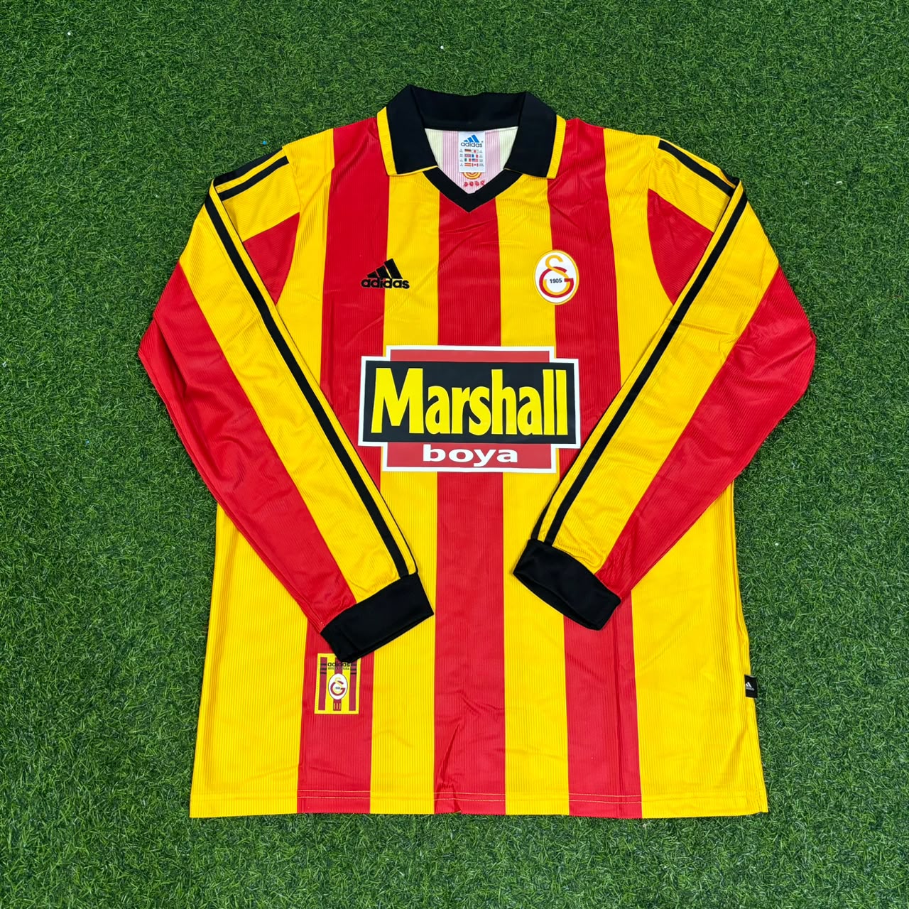 Gheorghe Hagi Galatasaray 1999-2000 Long Sleeve Retro Football Jersey Kit