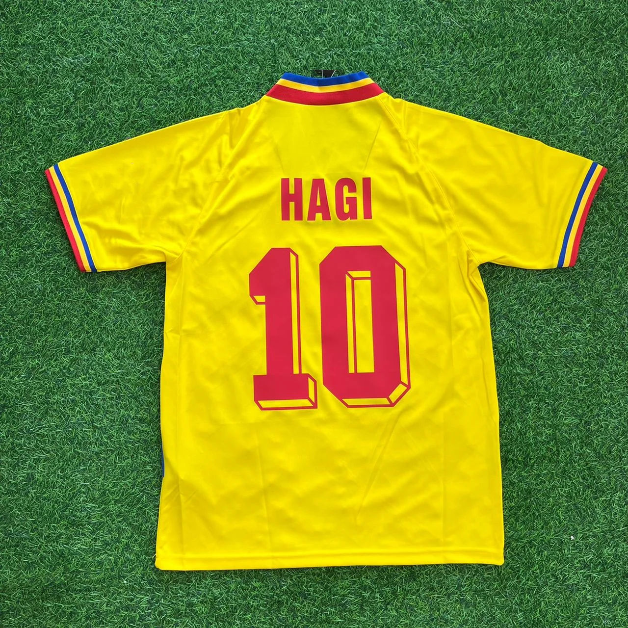 Gheorghe Hagi Romania Retro 1994 Soccer Kit Football Jersey