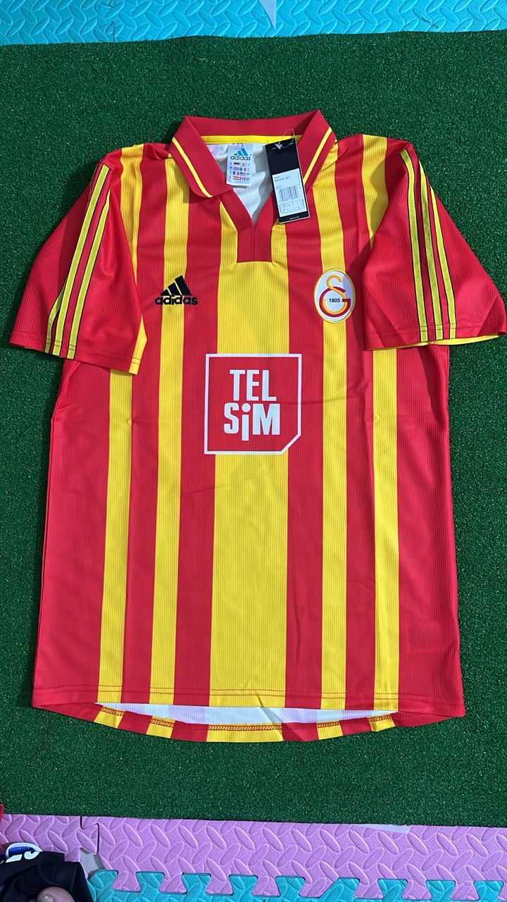 Gheorghe Hagi #10 Galatasaray 2000 UEFA Super Kupa Final Retro Football Jersey Kit Forma