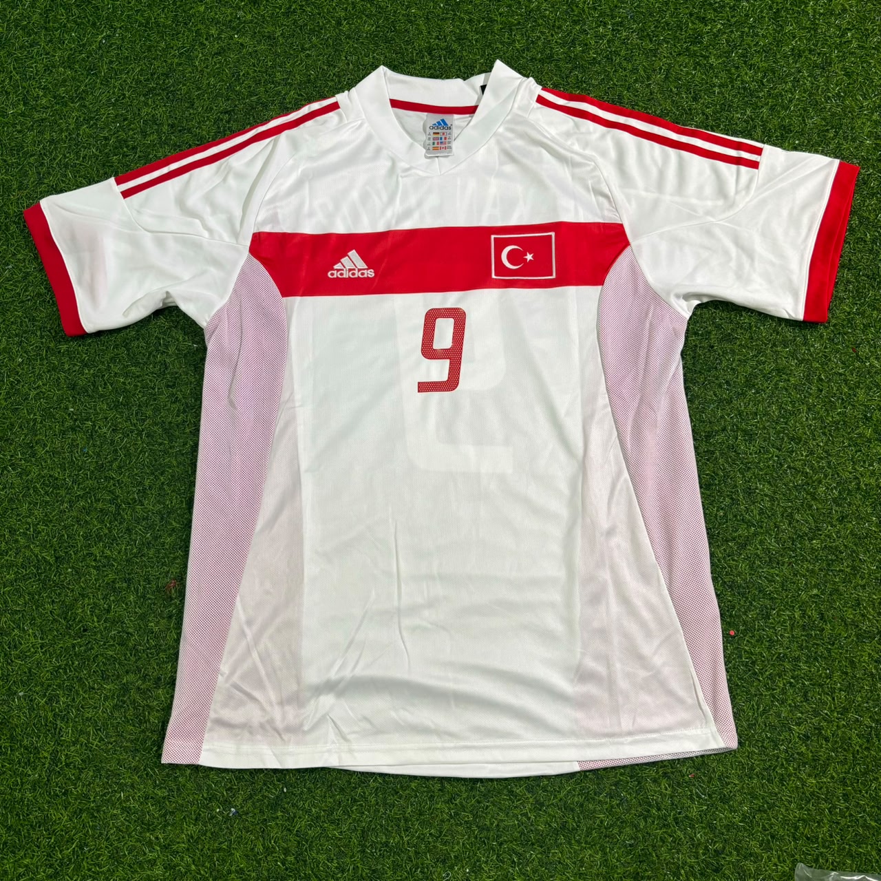 Turkey Türkiye World Cup 2002 Hakan Şükür White Retro Football Jersey