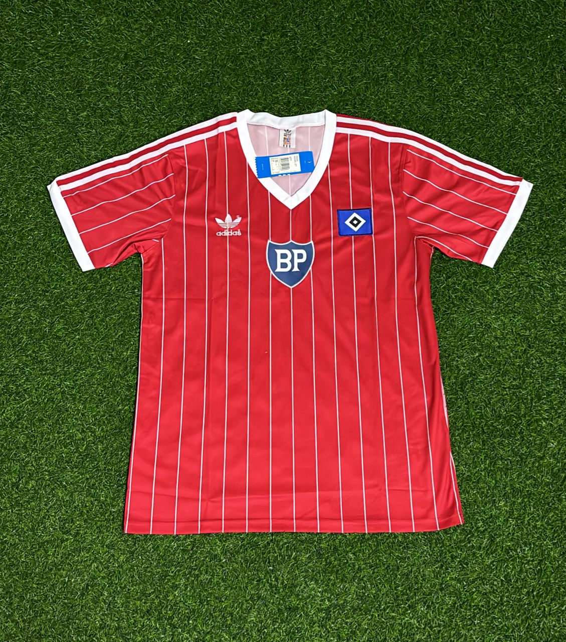 Hamburger SV HSV 1984 Retro Heimtrikot Rot Fußballtrikot