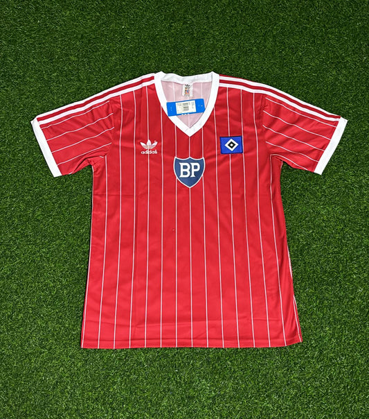 Hamburger SV HSV 1984 Retro Heimtrikot Rot Fußballtrikot