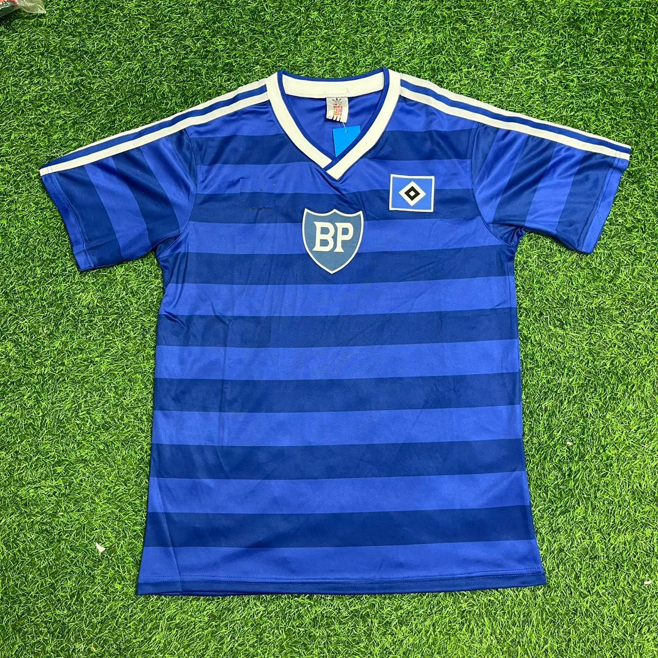 Hamburger SV Retro Heimtrikot 1986 Blau Fuball HSV 1986 Blaues Heimtrikot Soccer Kit Football Jersey