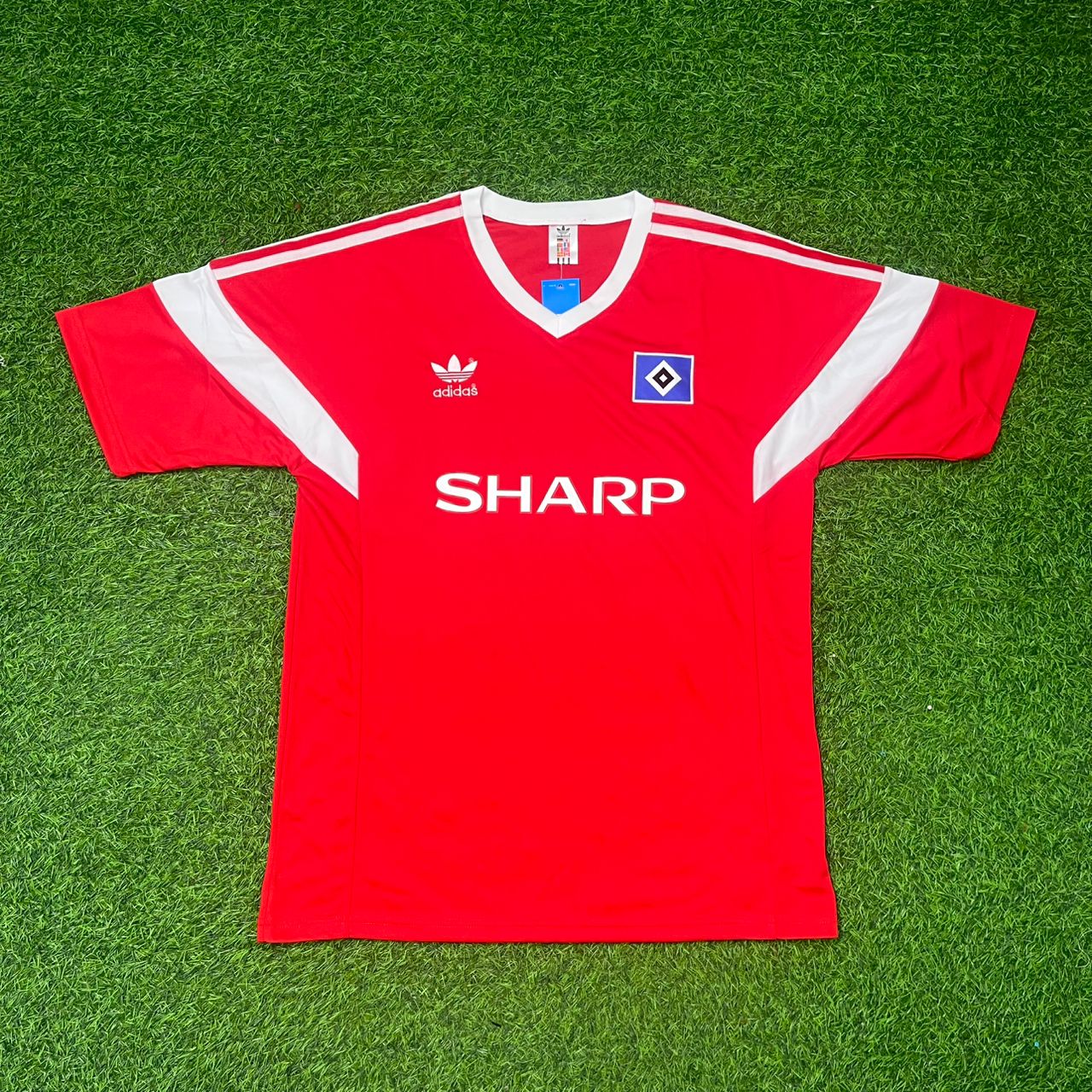 HSV 1988 Rotes Heimtrikot Fußball Hamburger SV 1988 retro
