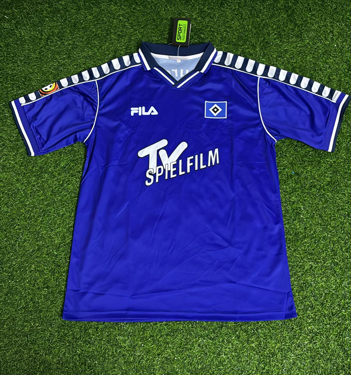 Sergej Barbarez Hamburger SV Retro Heimtrikot 00-01 Rot Fusball HSV Retro Soccer Kit Football Jersey