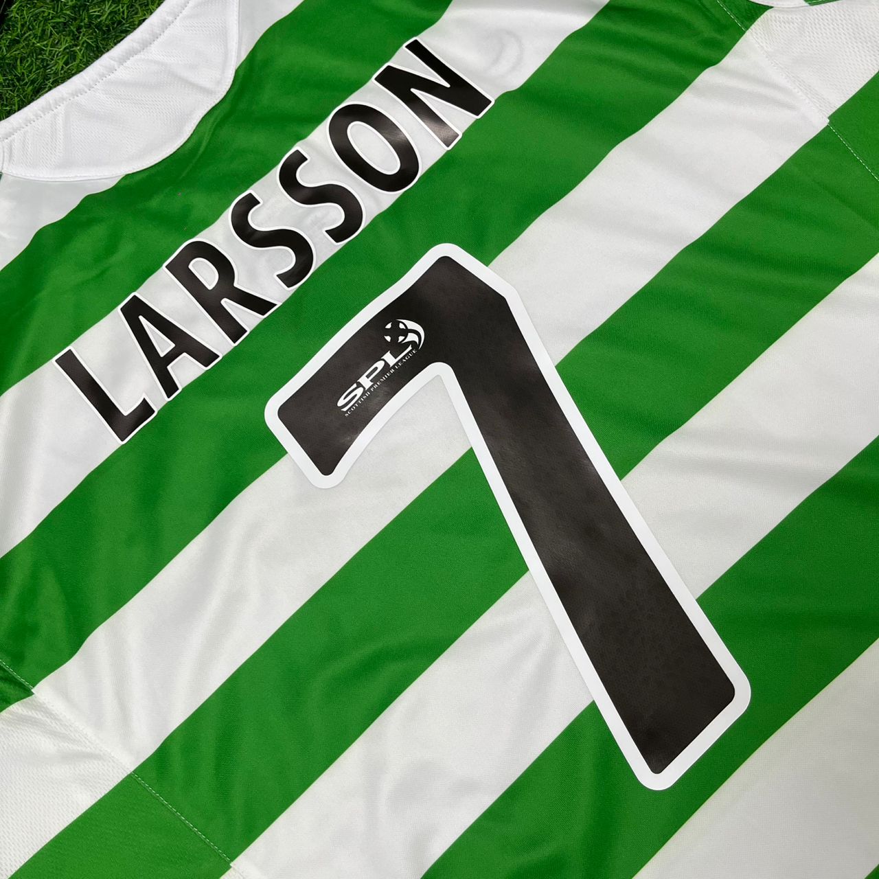 Henrik Larsson Celtic Home Retro Football Jersey Kit
