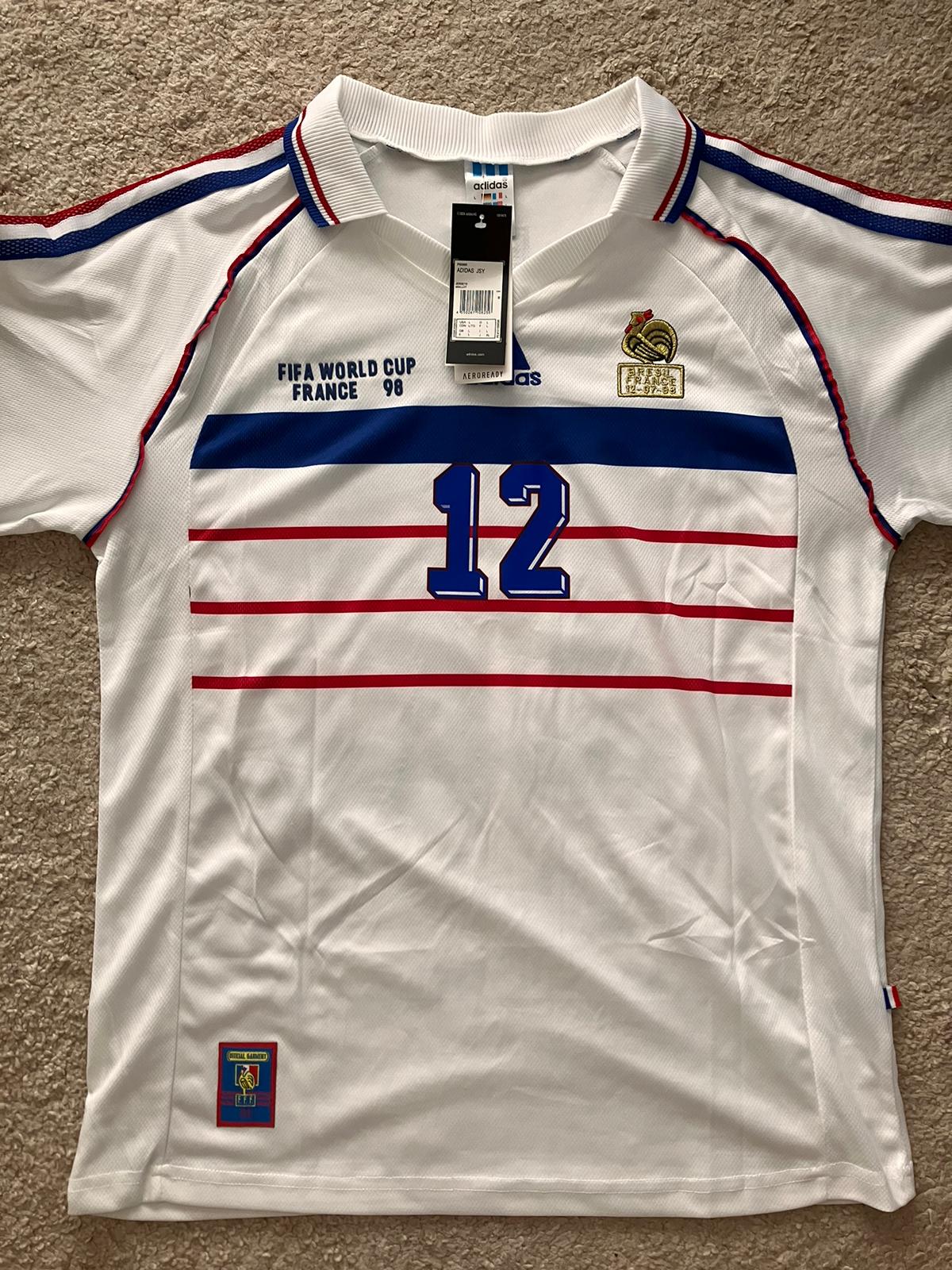 Thierry Henry – France 1998 World Cup White Retro Jersey – | Trikot | Maillot Retro