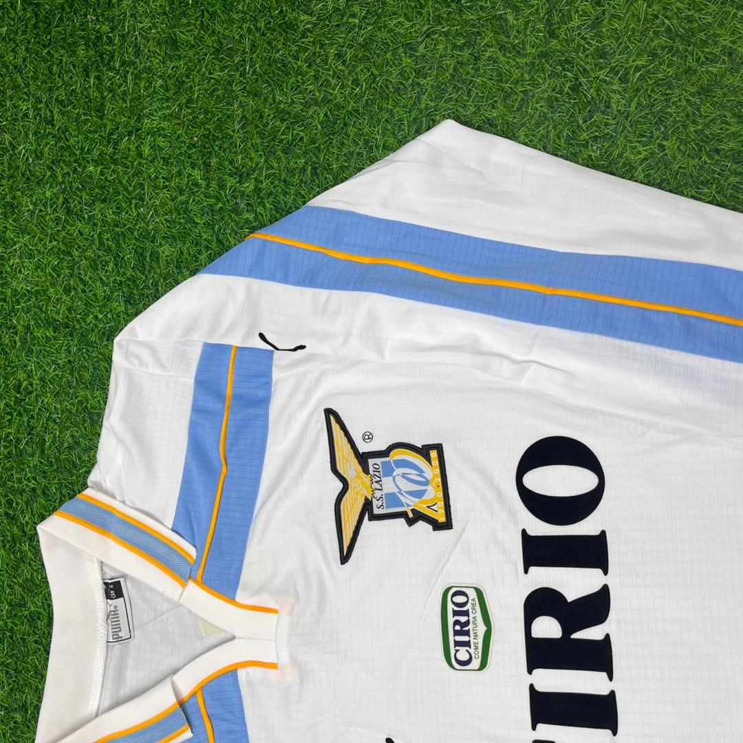 Hernan Crespo Lazio 1999 2000 White Long Sleeve Retro Football Jersey Collection