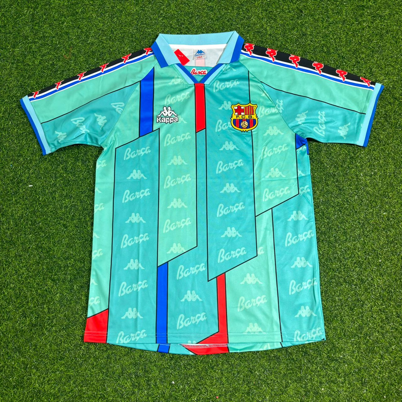 Hristo Stoichkov #8 Barcelona 1996 1997 Home Retro Football Jersey
