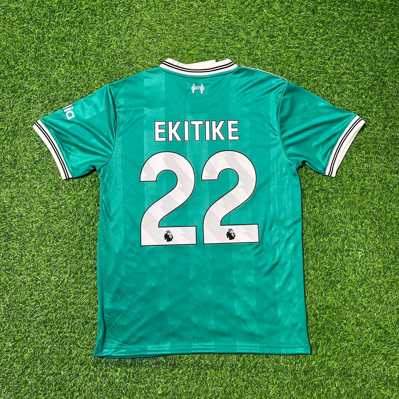 Hugo Ekitike Liverpool 2025/26 Green Football Jersey Kit