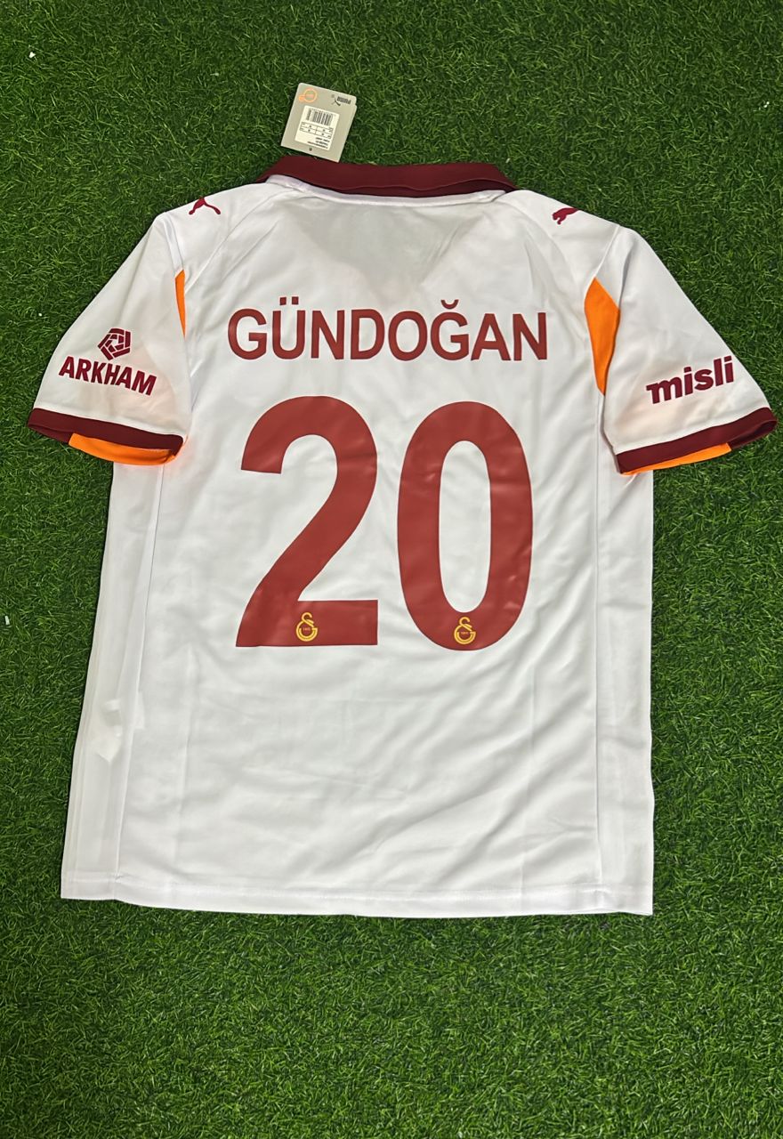İlkay Gündoğan Galatasaray Away White Football Jersey Kit