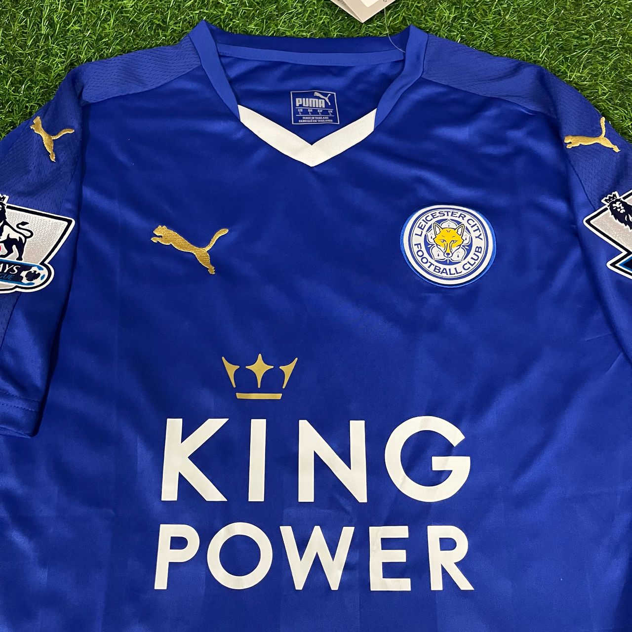 Jamie Vardy 9 - Leicester City 2015/16 Premier League Retro Kit Jersey Maillot Trikot