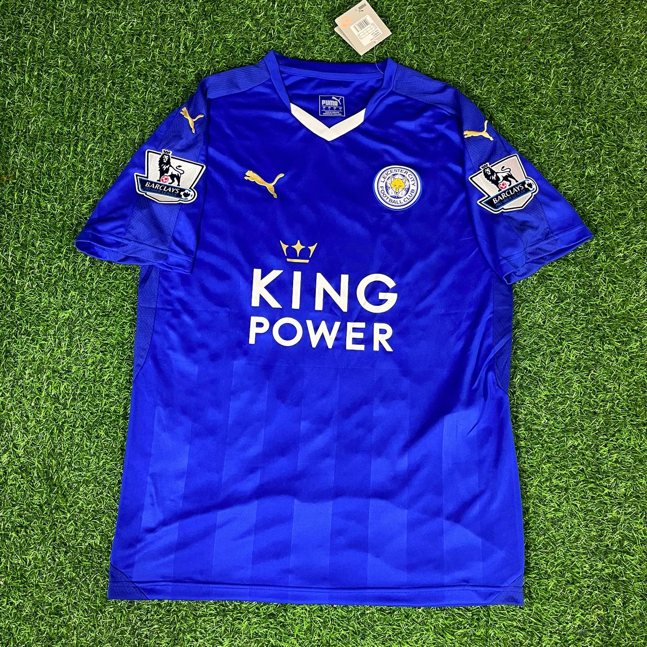 Jamie Vardy 9 - Leicester City 2015/16 Premier League Retro Kit Jersey Maillot Trikot