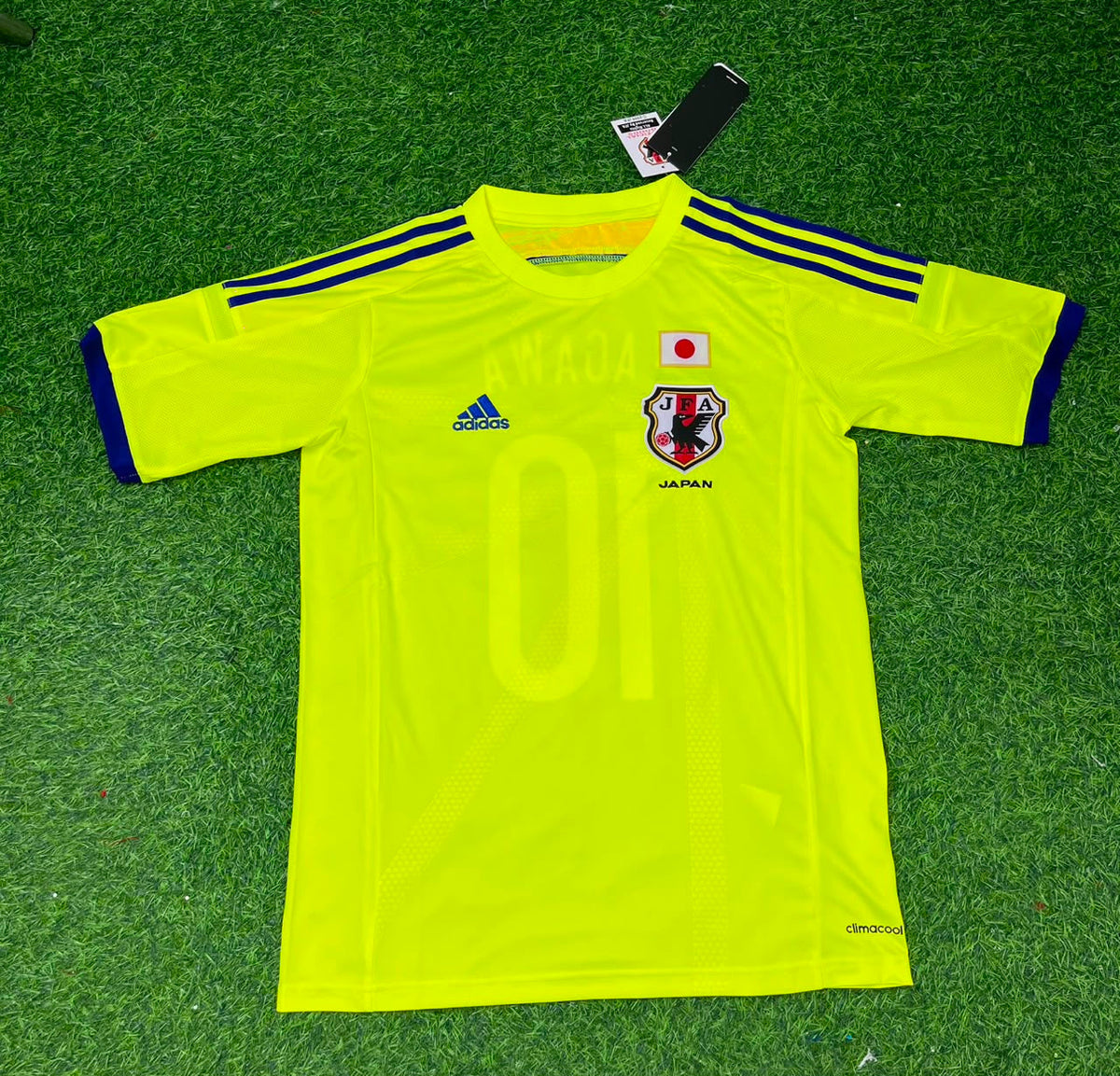 Keisuke Honda Japan 2014 World Cup Yellow Away Retro Football Jersey