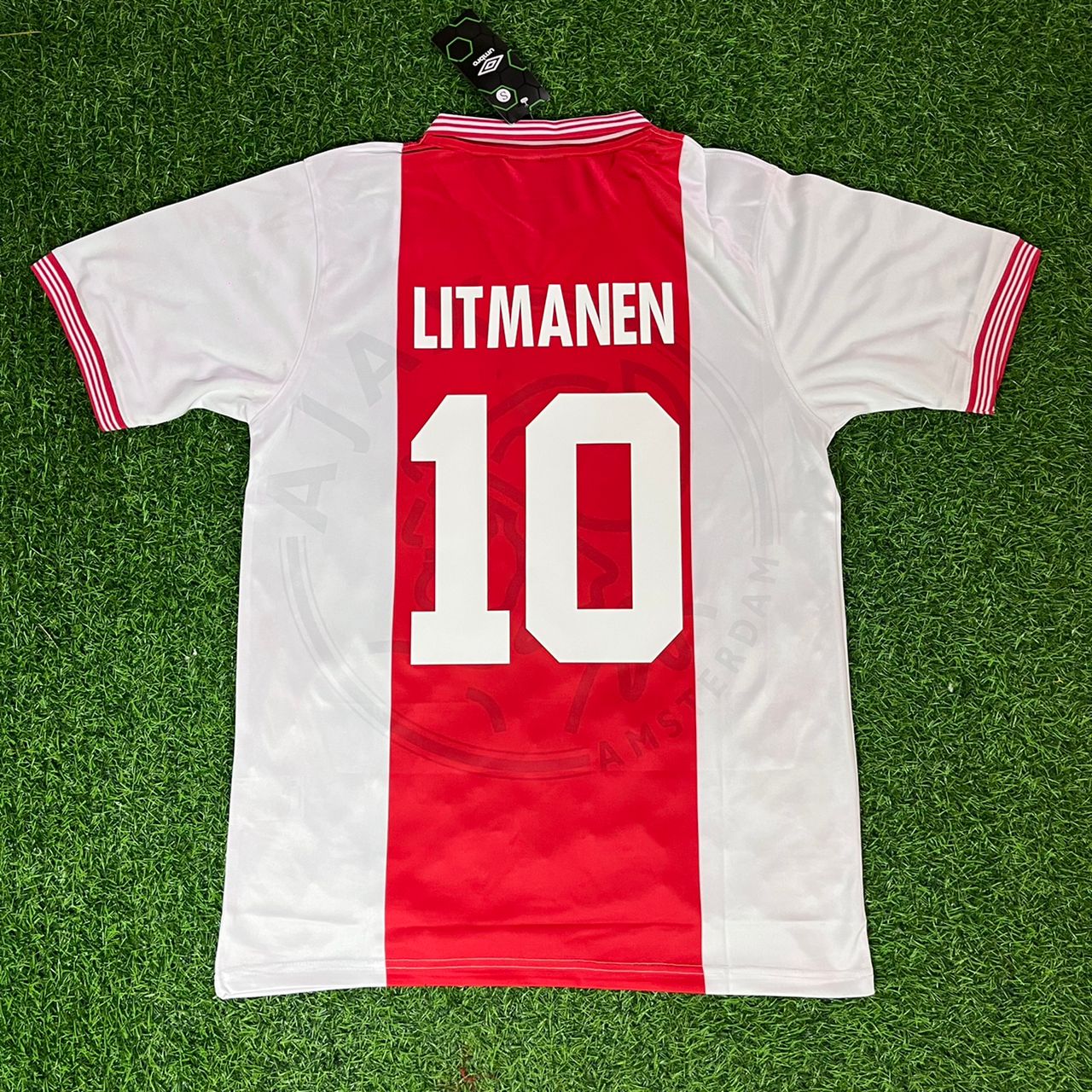 Jari Litmanen Ajax Retro Football Jersey Kit