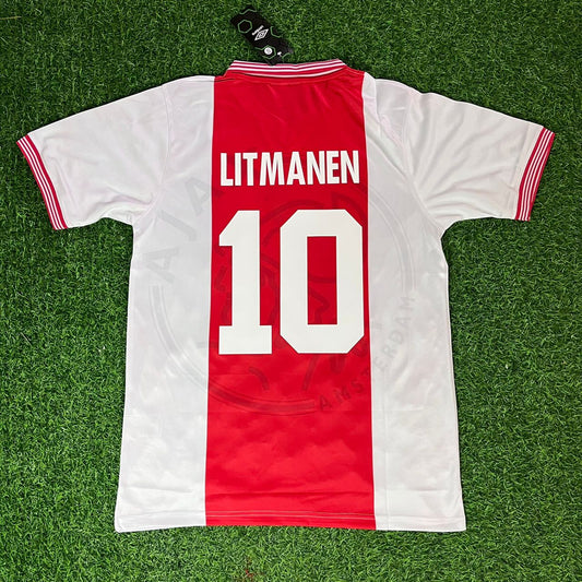 Jari Litmanen Ajax Retro Football Jersey Kit