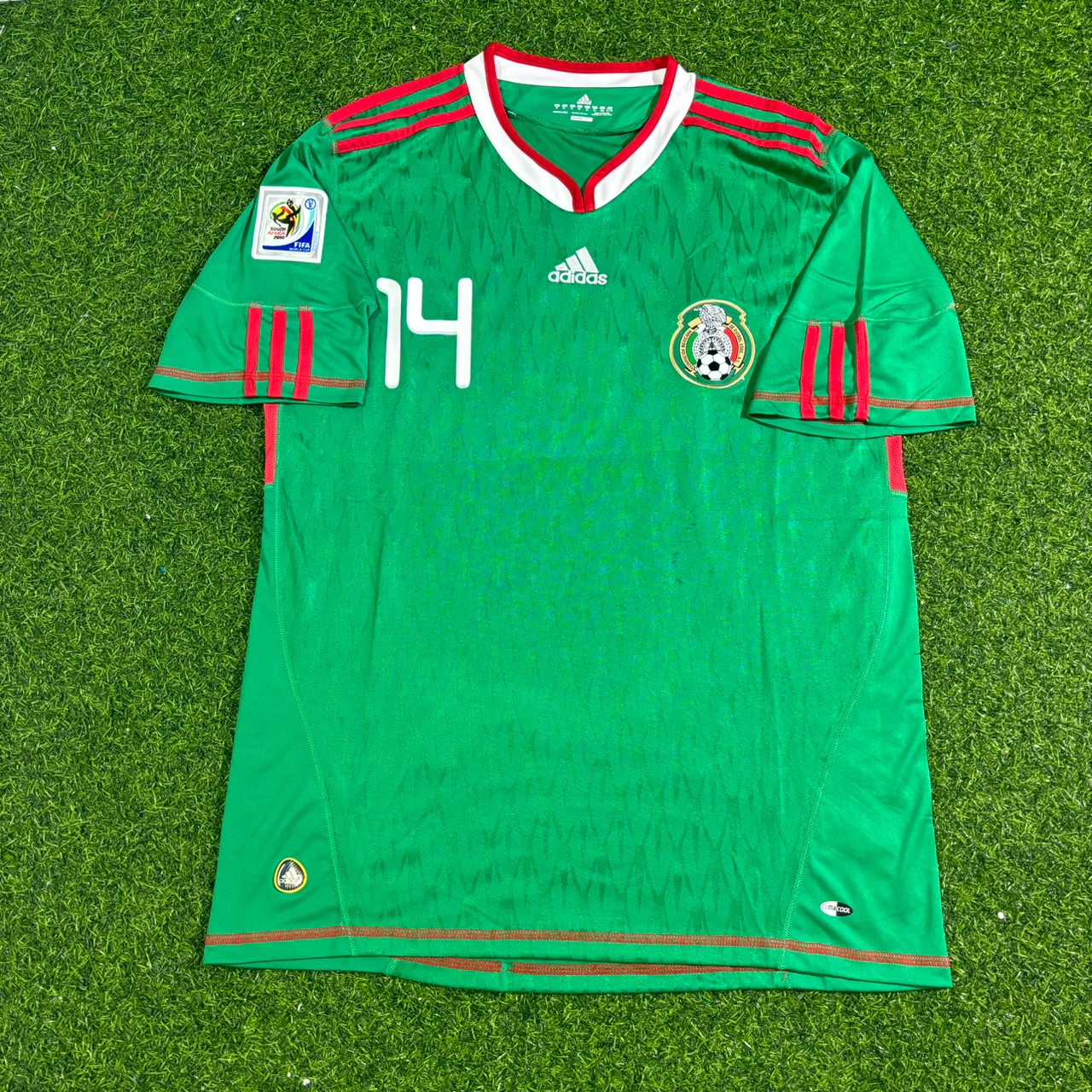 Mexico World Cup 2010 Javier Hernández Chicharito Green Home Retro Football Jersey