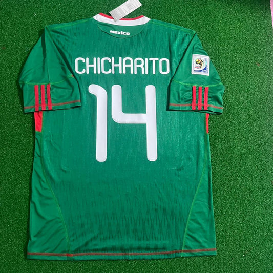 Javier Hernandez Chicharito Mexico 2010 World Cup Retro Football Jersey Kit