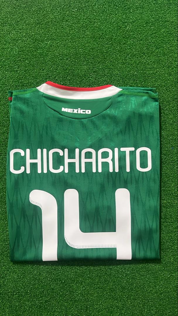 Javier Hernandez Chicharito Mexico 2010 World Cup Retro Football Jersey Kit