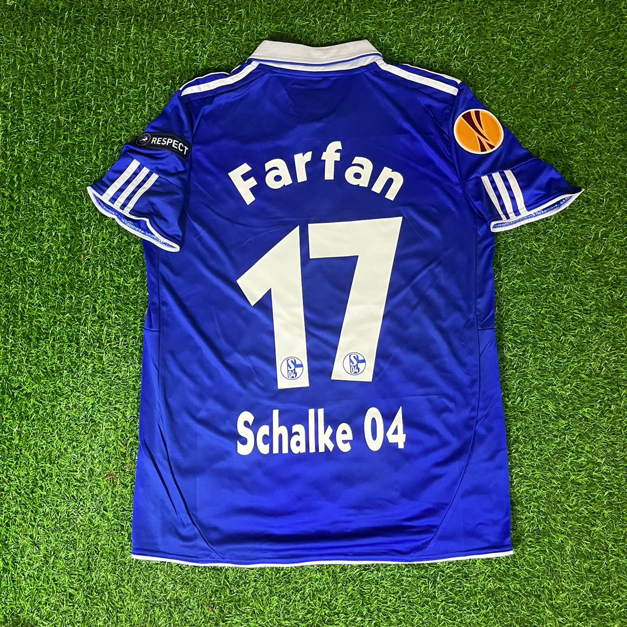 Jefferson Farfan Schalke 04 2011 2012 Retro Football Jersey Kit