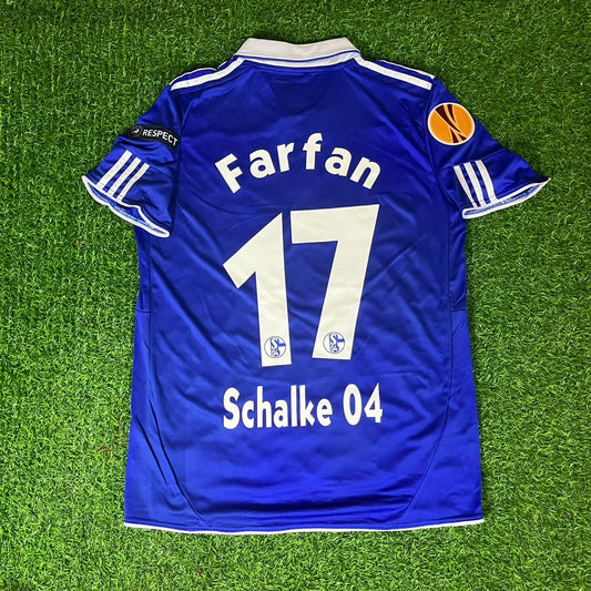 Jefferson Farfan Schalke 04 2011 2012 Retro Football Jersey Kit