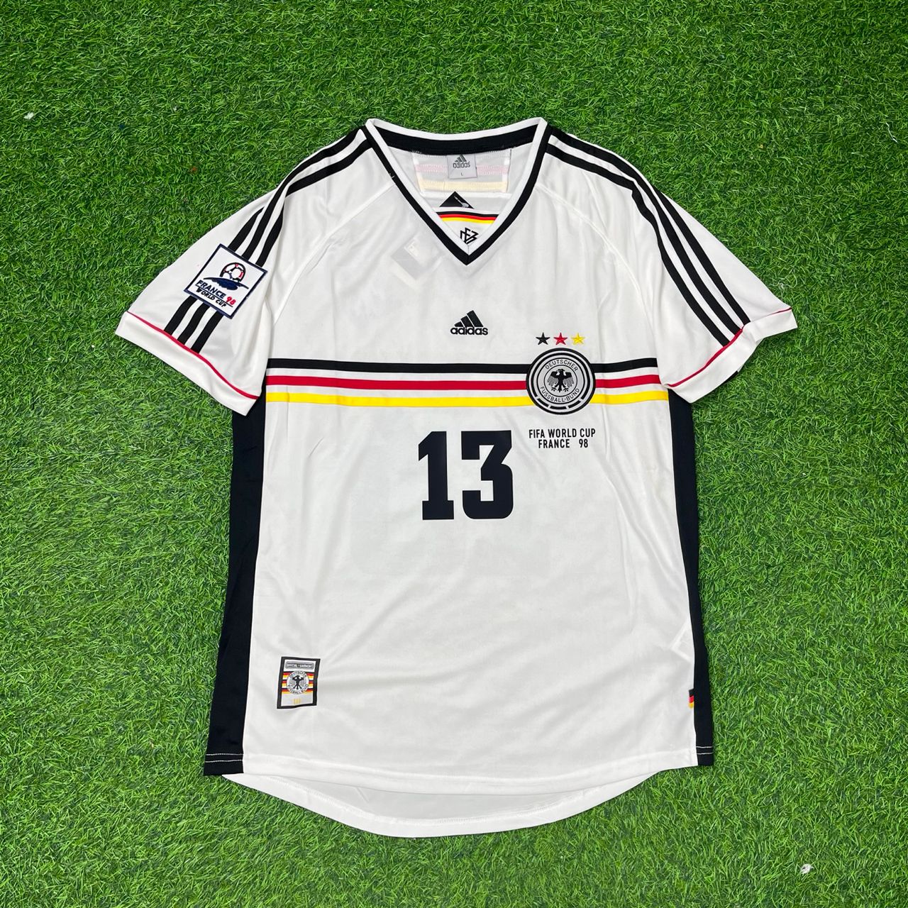 Germany World Cup 1998 Jens Jeremies Deutschland Retro Fußballtrikot