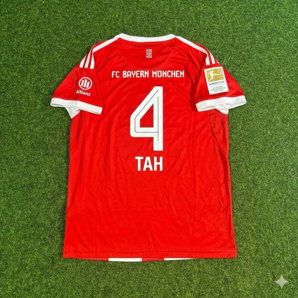 Jonathan Tah #4 Bayern Munich 2026 Bundesliga Champions Football Jersey Kit