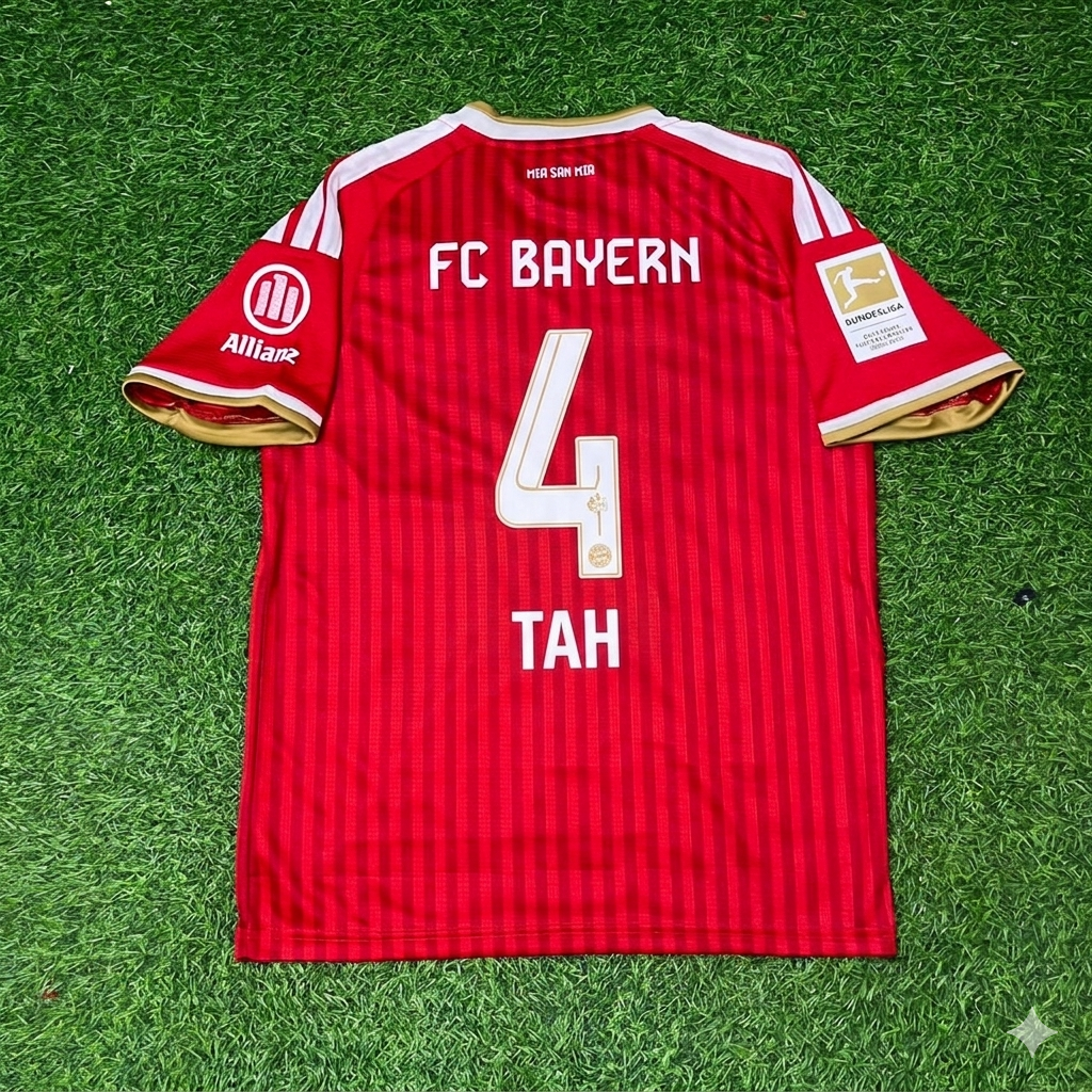 Jonathan Tah #4 Bayern Munich 2027 Bundesliga Championship Patch Football Jersey Kit