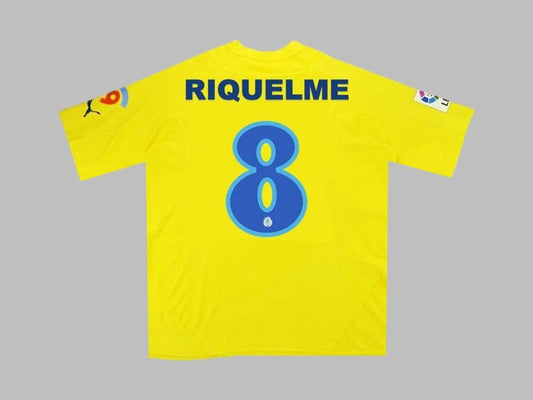 Juan Roman Riquelme 8 - Villarreal 2009 - 2010 Retro Football Jersey Kit