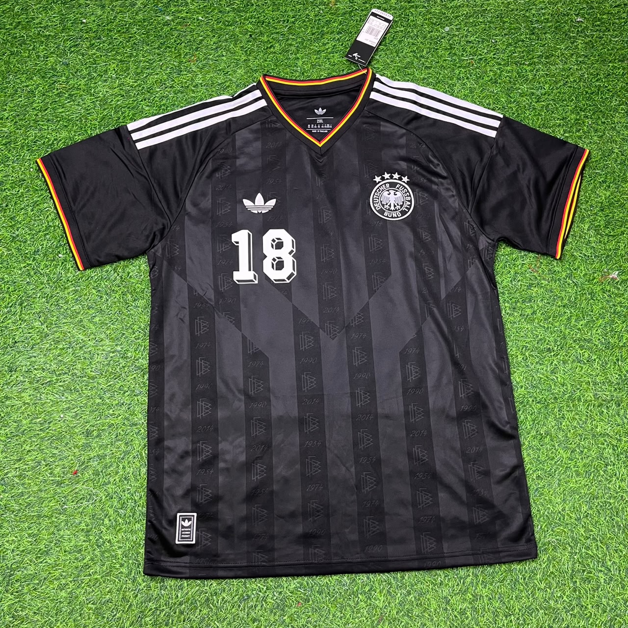 Jürgen Klinsmann 18# Germany Black Retro Vintage Football Jersey Kit