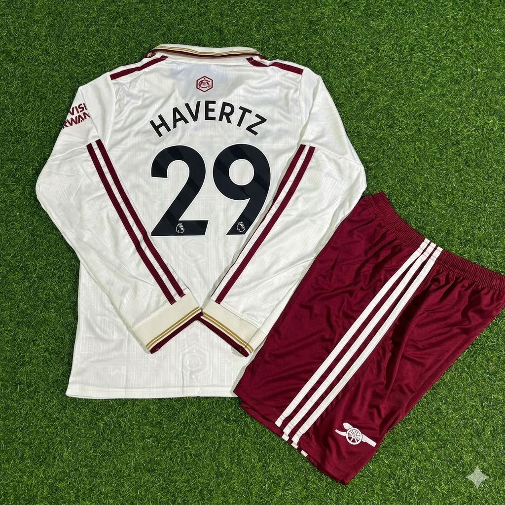 Kai Havertz #29 Arsenal Kids Long Sleeve 2026 Football Jersey Kit Soccer