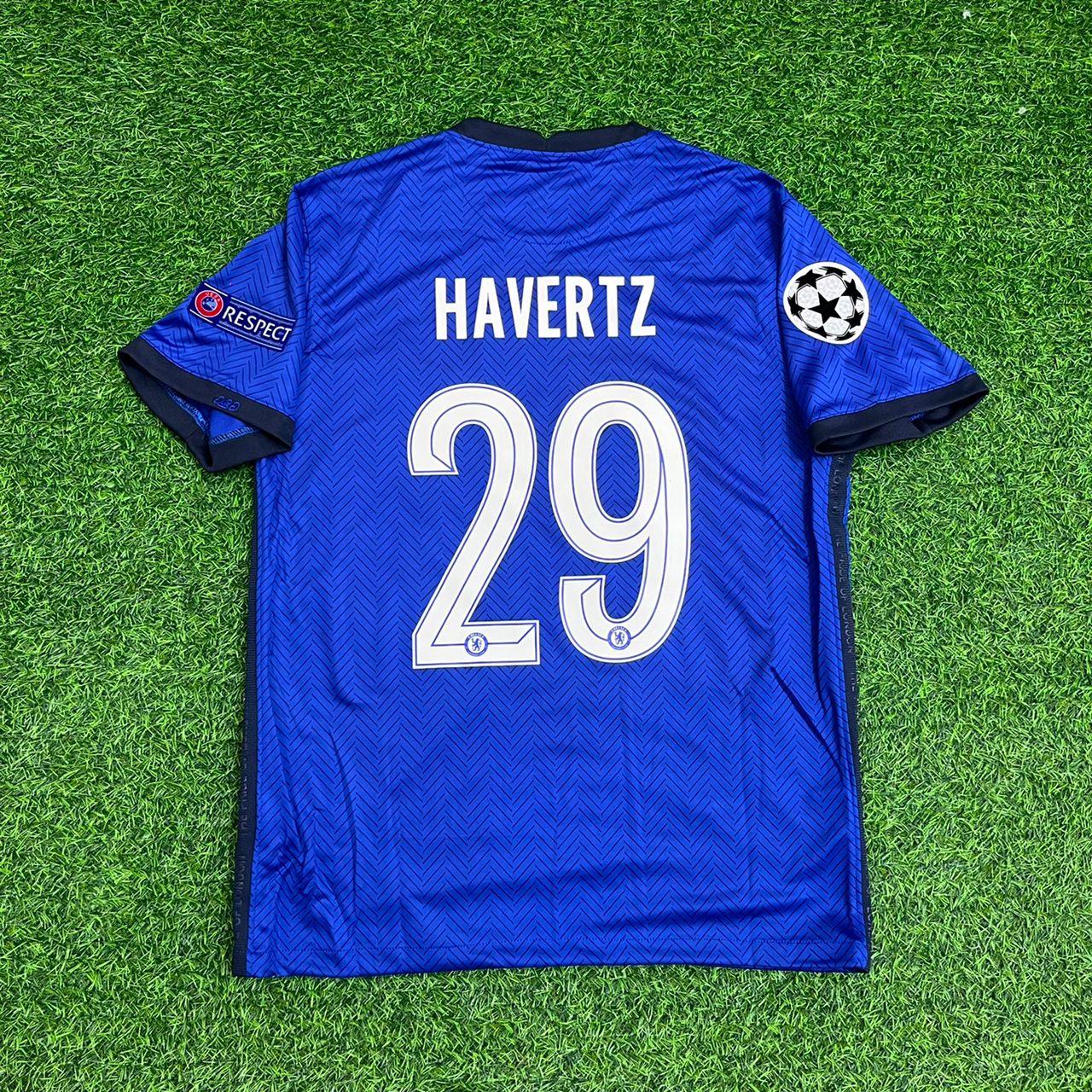Kai Havertz Chelsea 2021 Champions League Final Porto Retro Football Jersey Kit