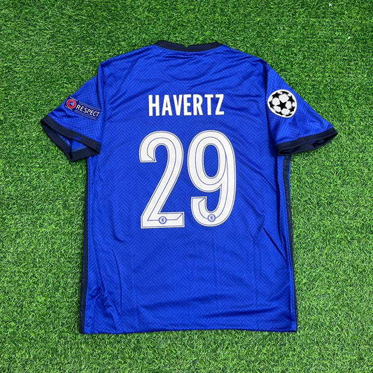 Kai Havertz Chelsea 2021 Champions League Final Porto Retro Football Jersey Kit