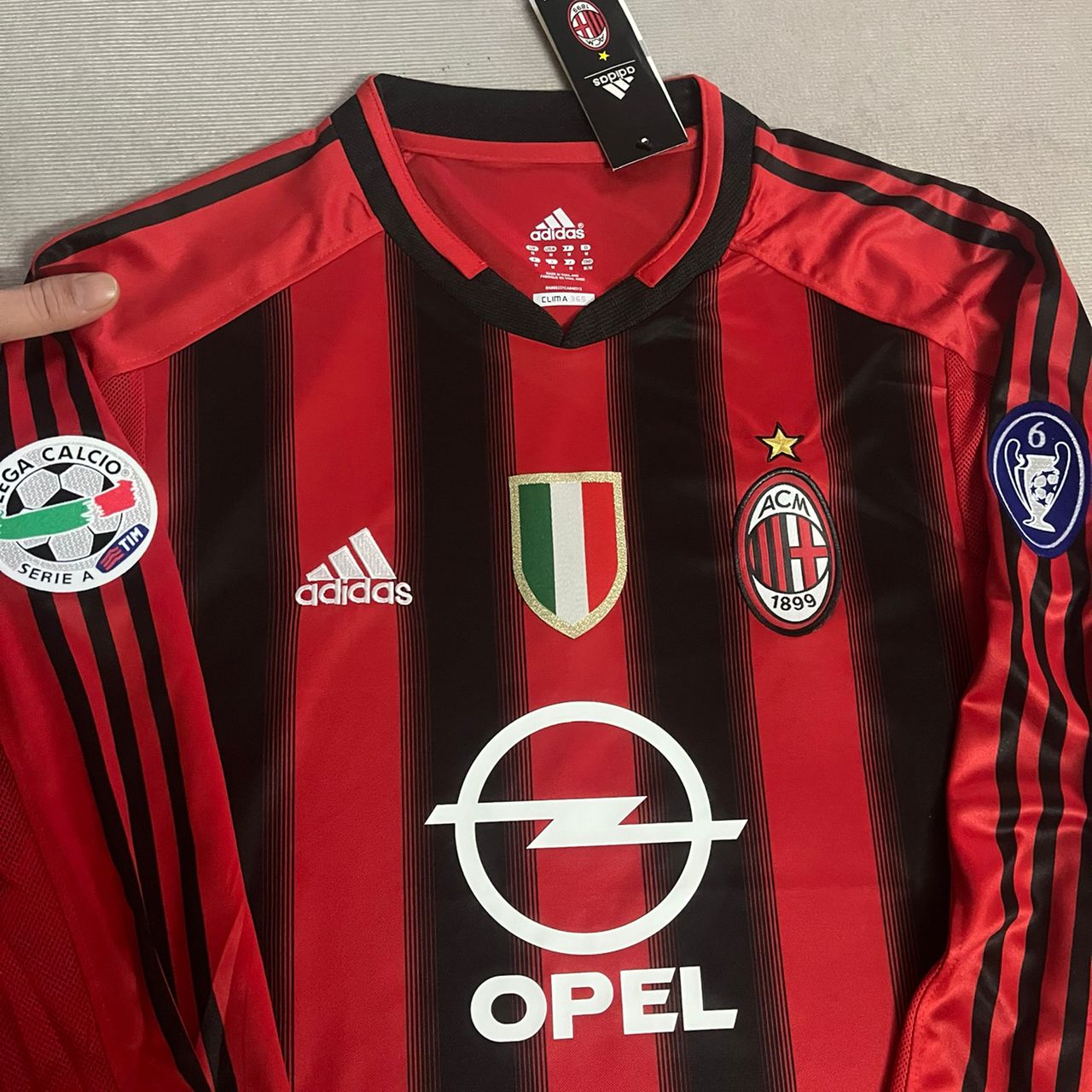 Kaká 22 – Milan 2003/2004 Red & Black Home Retro Kit Jersey Trikot Maillot