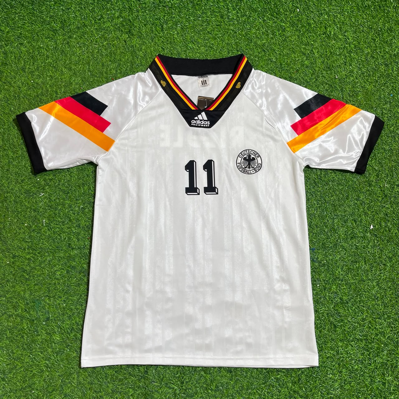 Karl-Heinz Riedle Germany 1992 Retro Football Jersey Kit