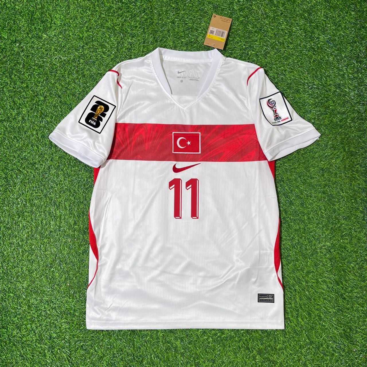 Turkey Türkiye World Cup 2026 Kenan Yıldız #11 - Away White Football Jersey - Milli Forma