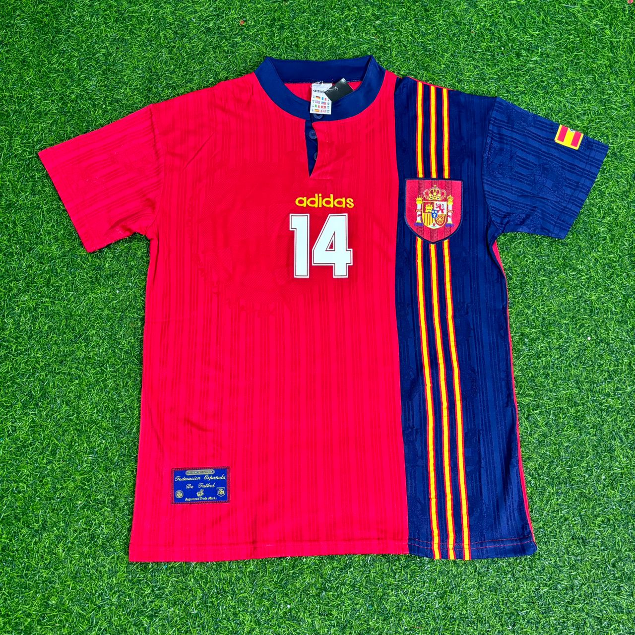 Kiko Spain 1996 Retro Football Jersey Kit