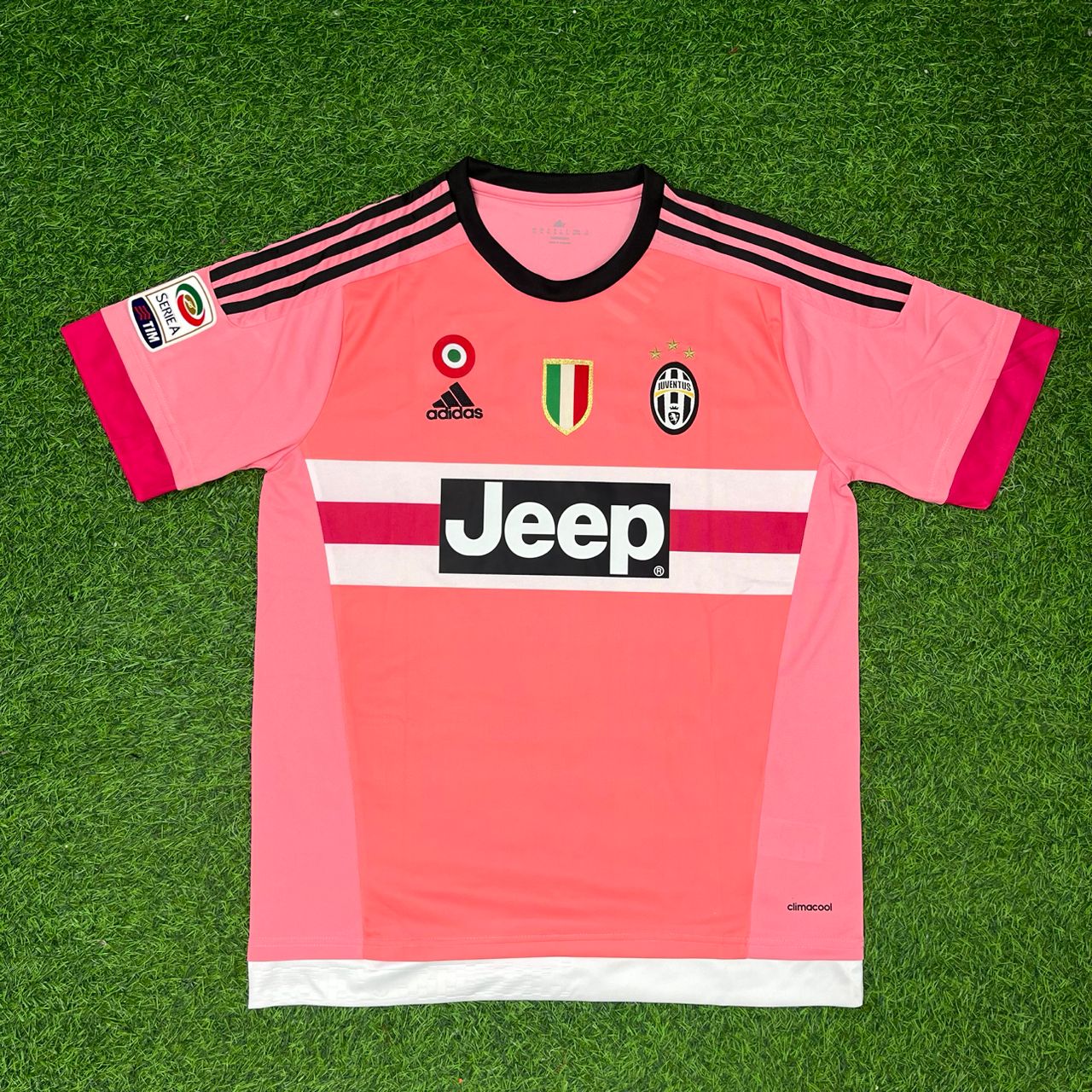 Kingsley Coman Juventus Pink Retro Football Jersey Kit