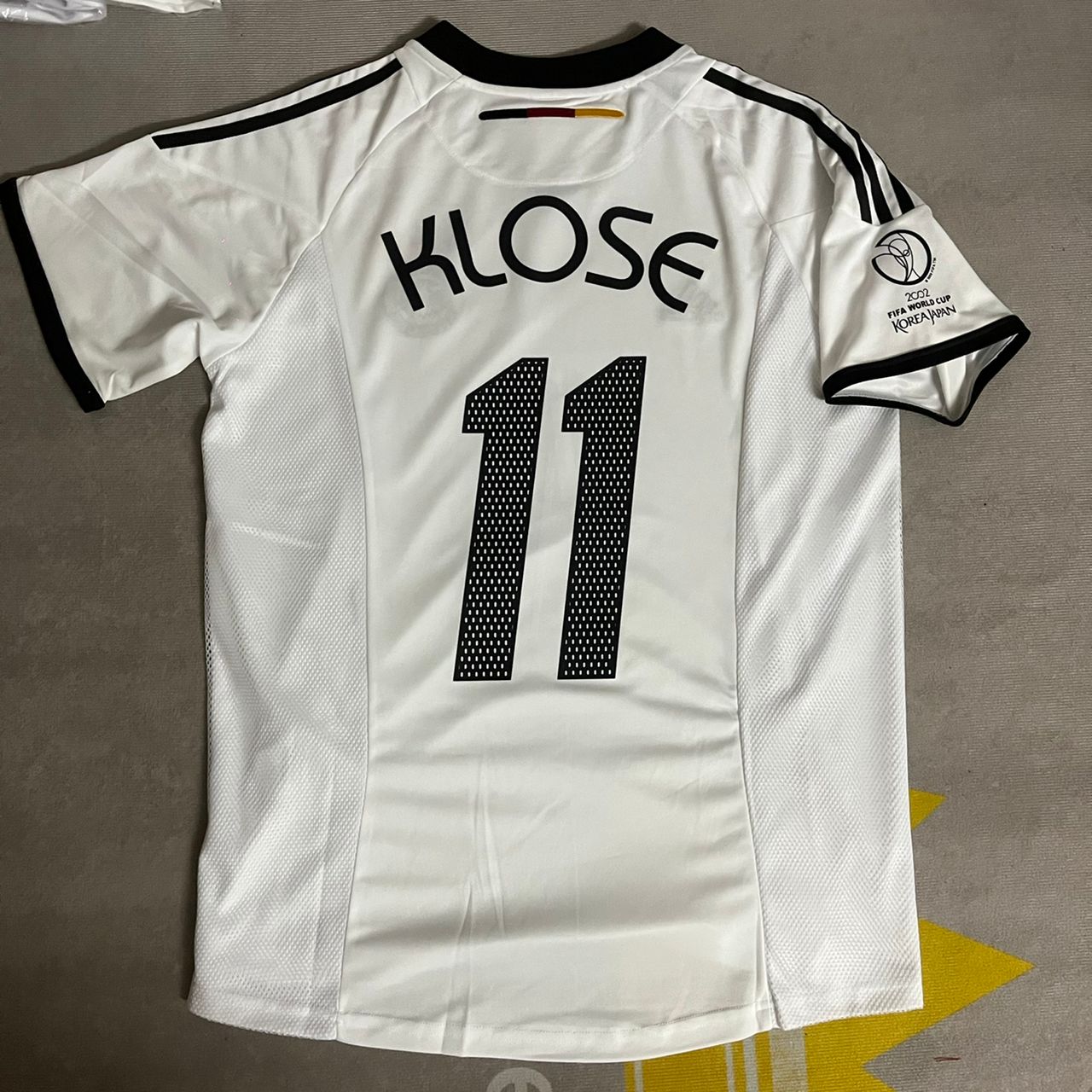 Miroslav Klose Germany 2002 World Cup Japan Korea White Retro Jersey Trikot
