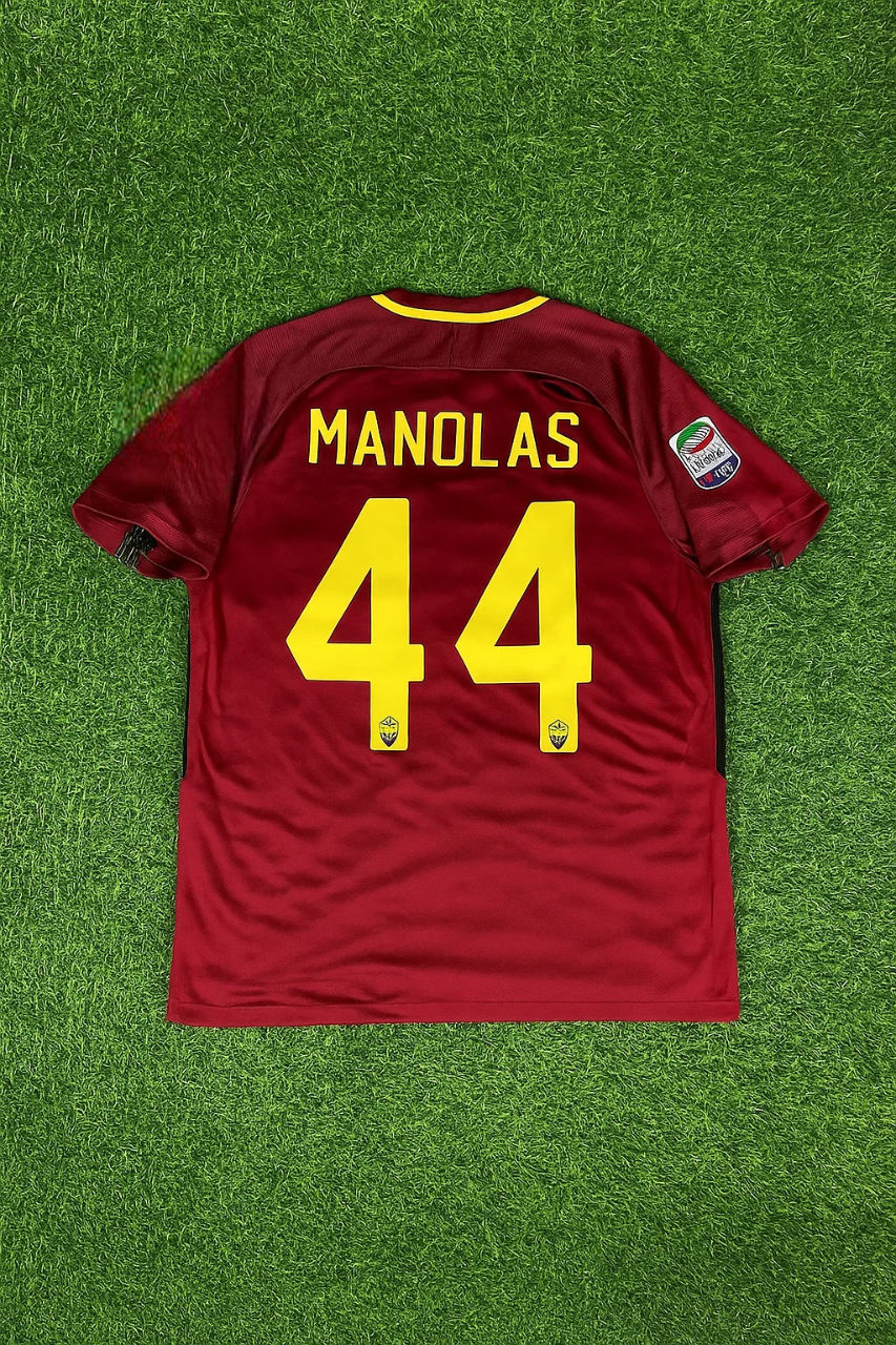 Konstantinos Kostas Manolas AS Roma 2016 2017 Retro Football Jersey Kit
