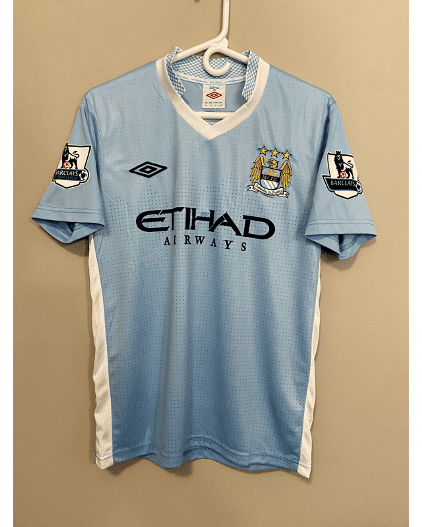 Sergio Kun Agüero 16 Manchester City 2011/12 Football Jersey Kit