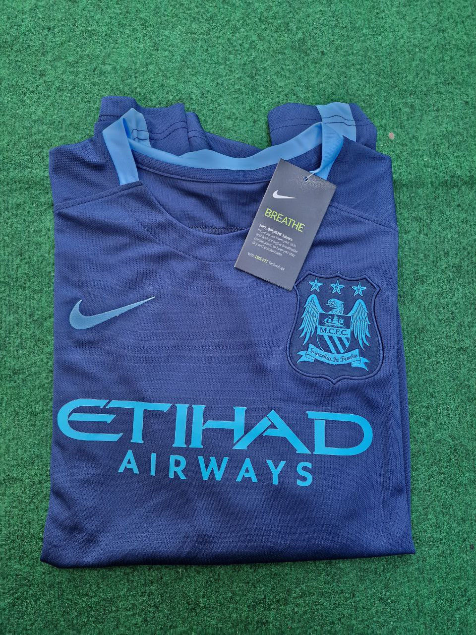 Sergio Kun Aguero Manchester City 2016 2017 Season Retro Football Jersey Kit