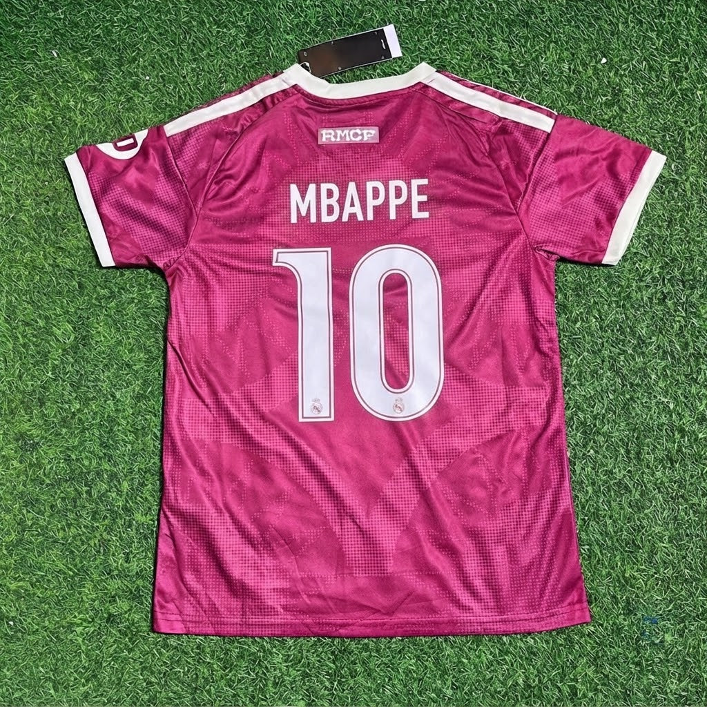 Kylian Mbappe Pink Football Jersey