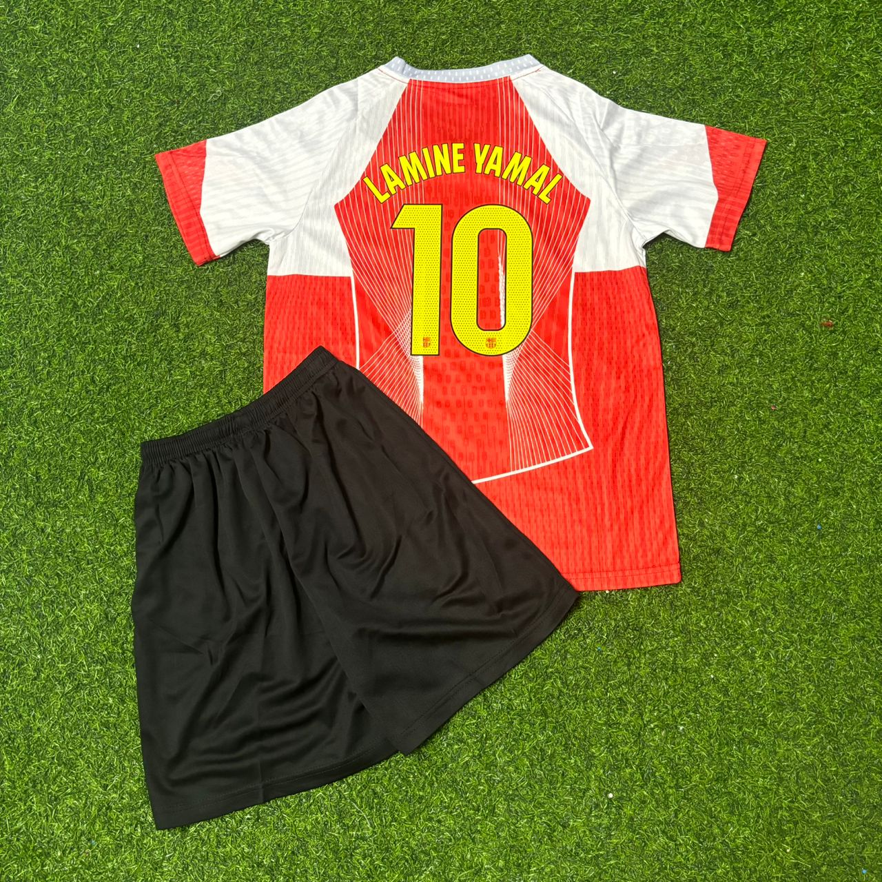 Lamine Yamal Barcelona Red White Special Edition Football Jersey Kit