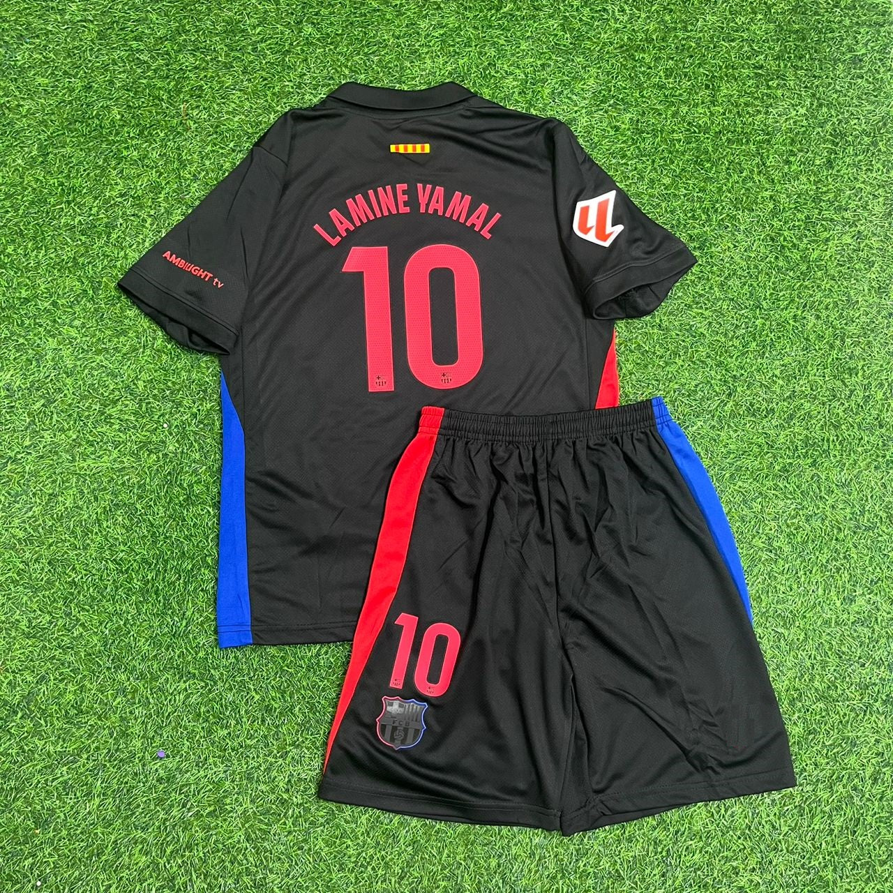Lamine Yamal #10 Barcelona Black Football Jersey